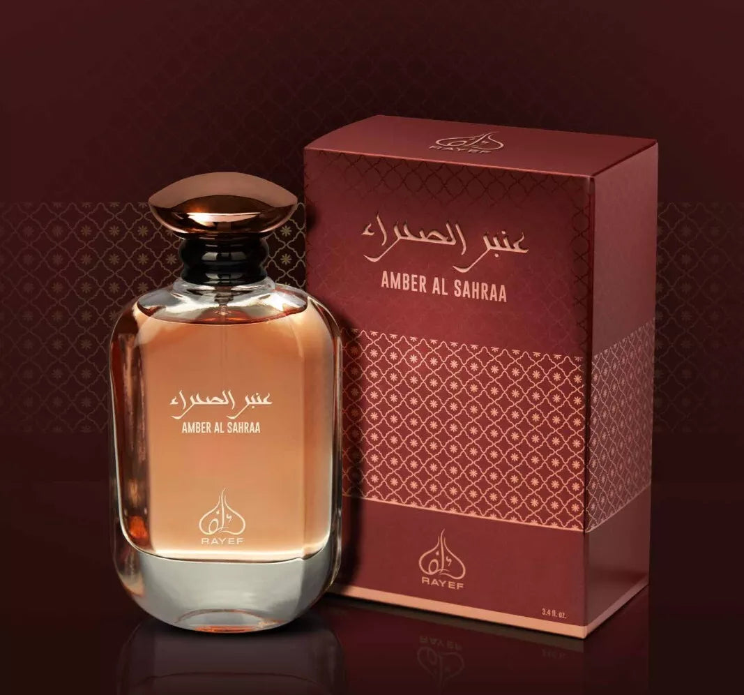 Amber Al Sahraa by Rayef - Eau de Parfum 100ml 3.4oz - Made in Dubai Authentic