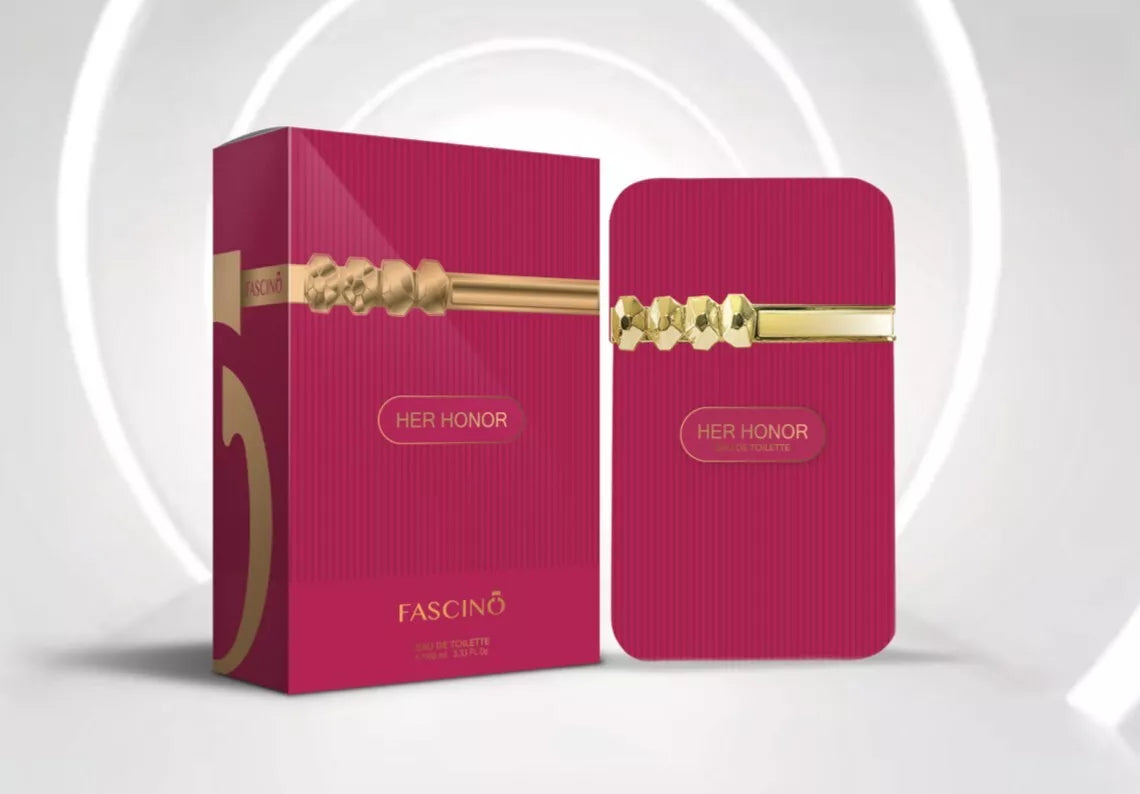 Her Honor by Fascino - Eau de Parfum 100ml 3.4 fl oz For Women - Made in Dubai