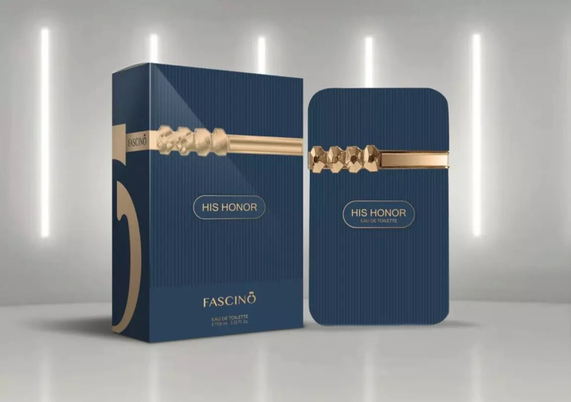 His Honor by Fascino - Eau de Parfum 100ml 3.4 fl oz For Men - Made in Dubai