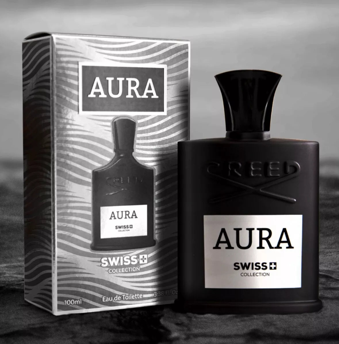 AURA By Swiss Collection Eau De Toilette For Men 100ml / 3.38oz Made in Dubai