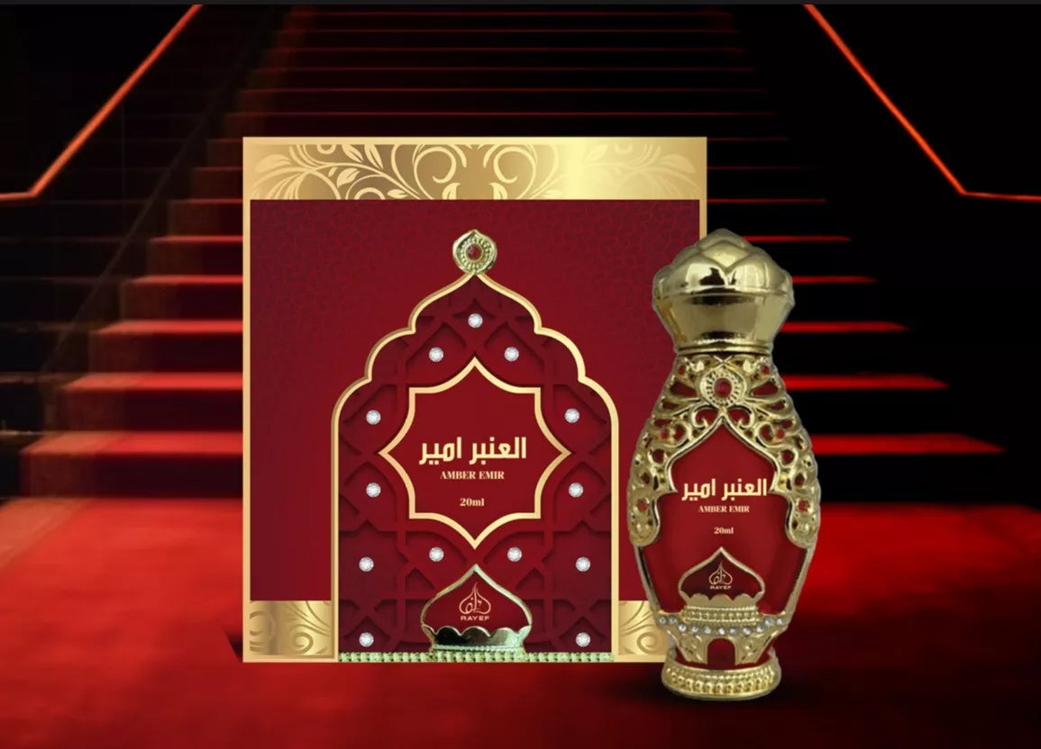 Amber Emir by Rayef - Concentrated Perfume Oil 20ml - Made in Dubai Authentic