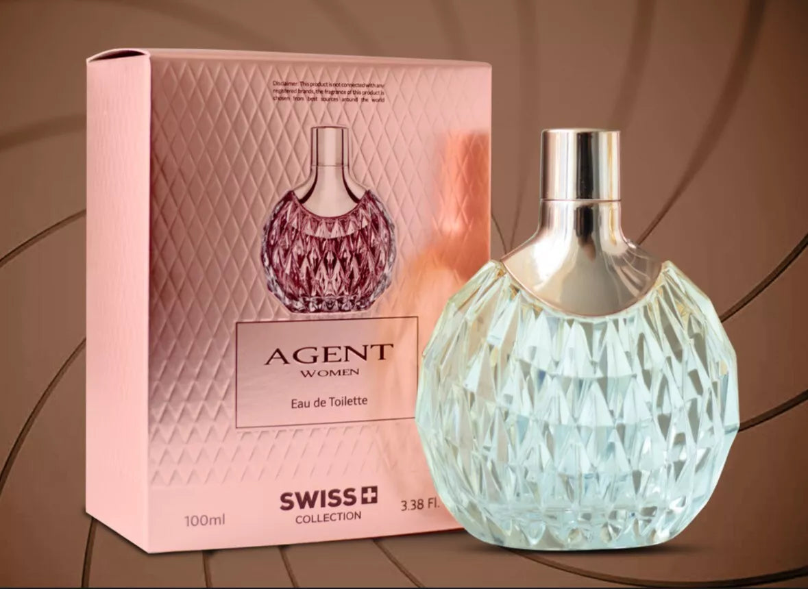 AGENT by Swiss Collection Eau De Toilette For Women 100ml / 3.38oz Made in Dubai
