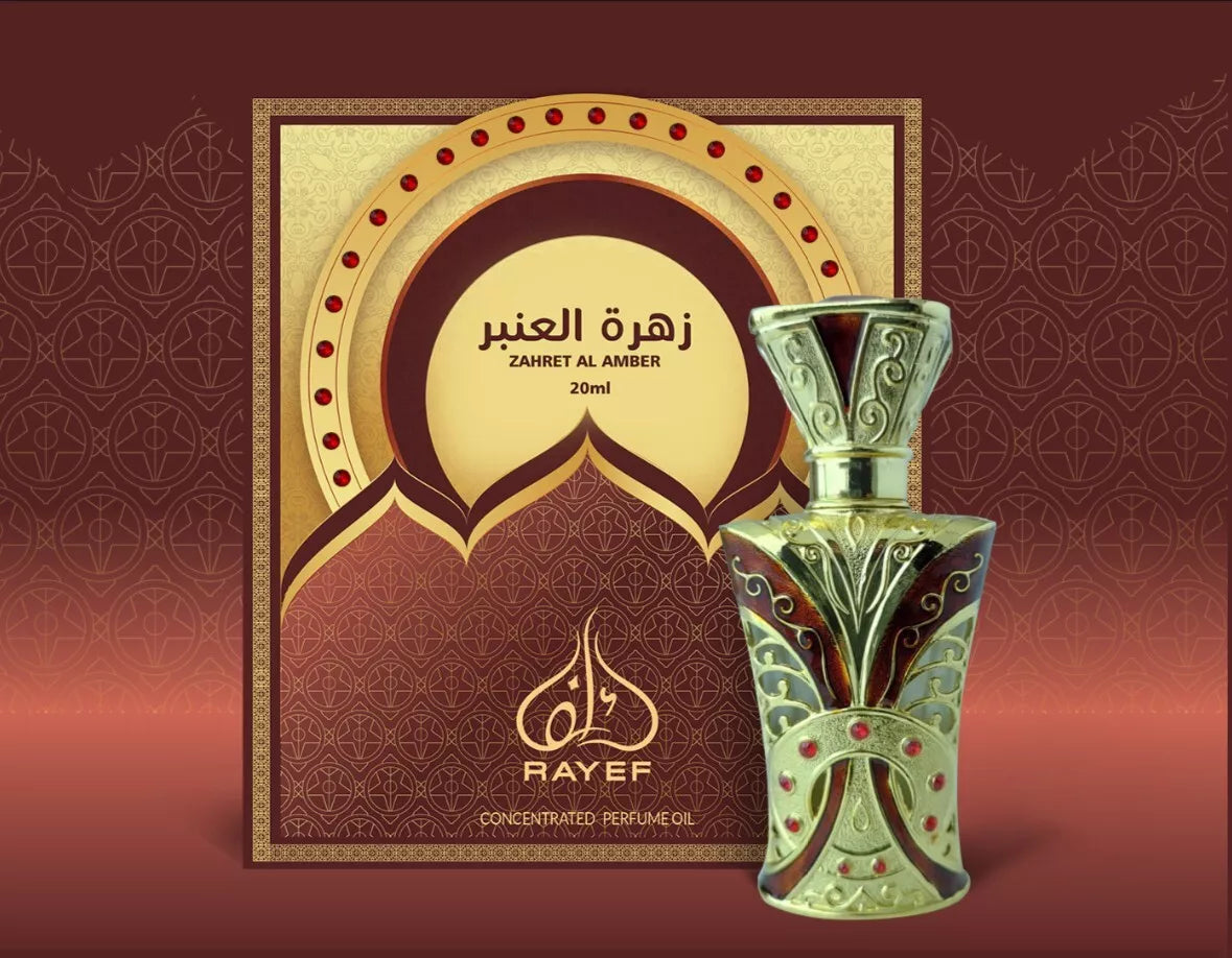 Zahret Al Amber by Rayef Concentrated Perfume Oil 20ml Made in Dubai Authentic