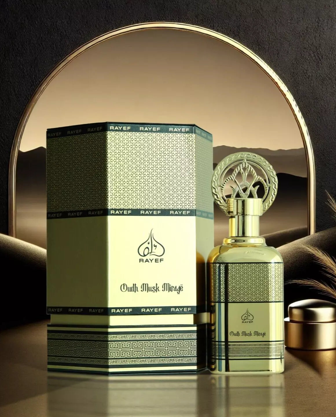 Oudh Musk Mirage by Rayef - Eau de Parfum 100ml 3.4oz - Made in Dubai Authentic