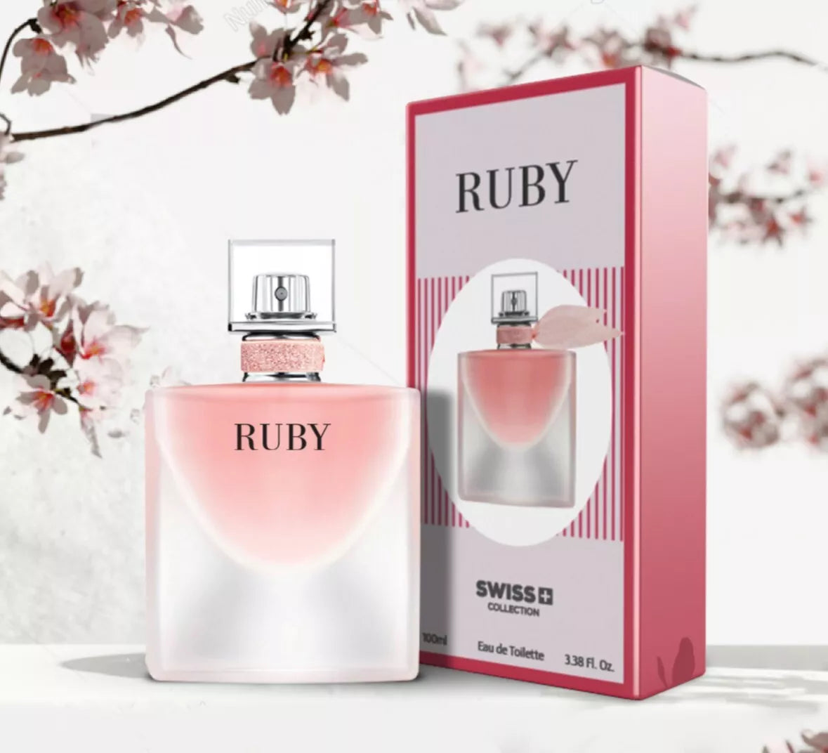 RUBY by Swiss Collection Eau De Toilette For Women 100ml / 3.38oz Made in Dubai