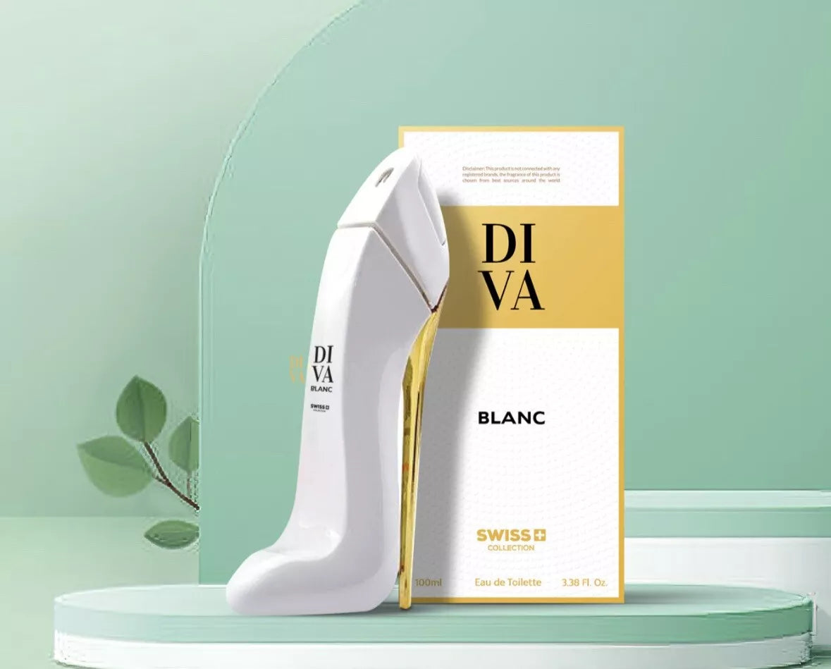 DIVA Blanc by Swiss Collection Eau De Toilette Spray for Women 100ml / 3.38oz