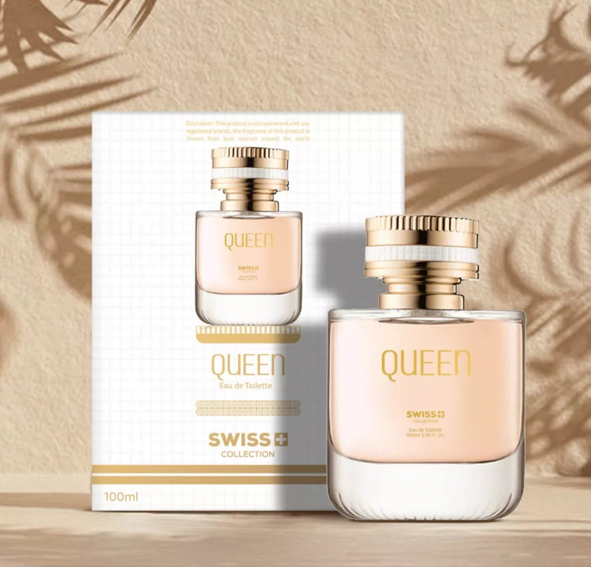 QUEEN by Swiss Collection Eau De Toilette For Women 100ml / 3.38oz Made in Dubai