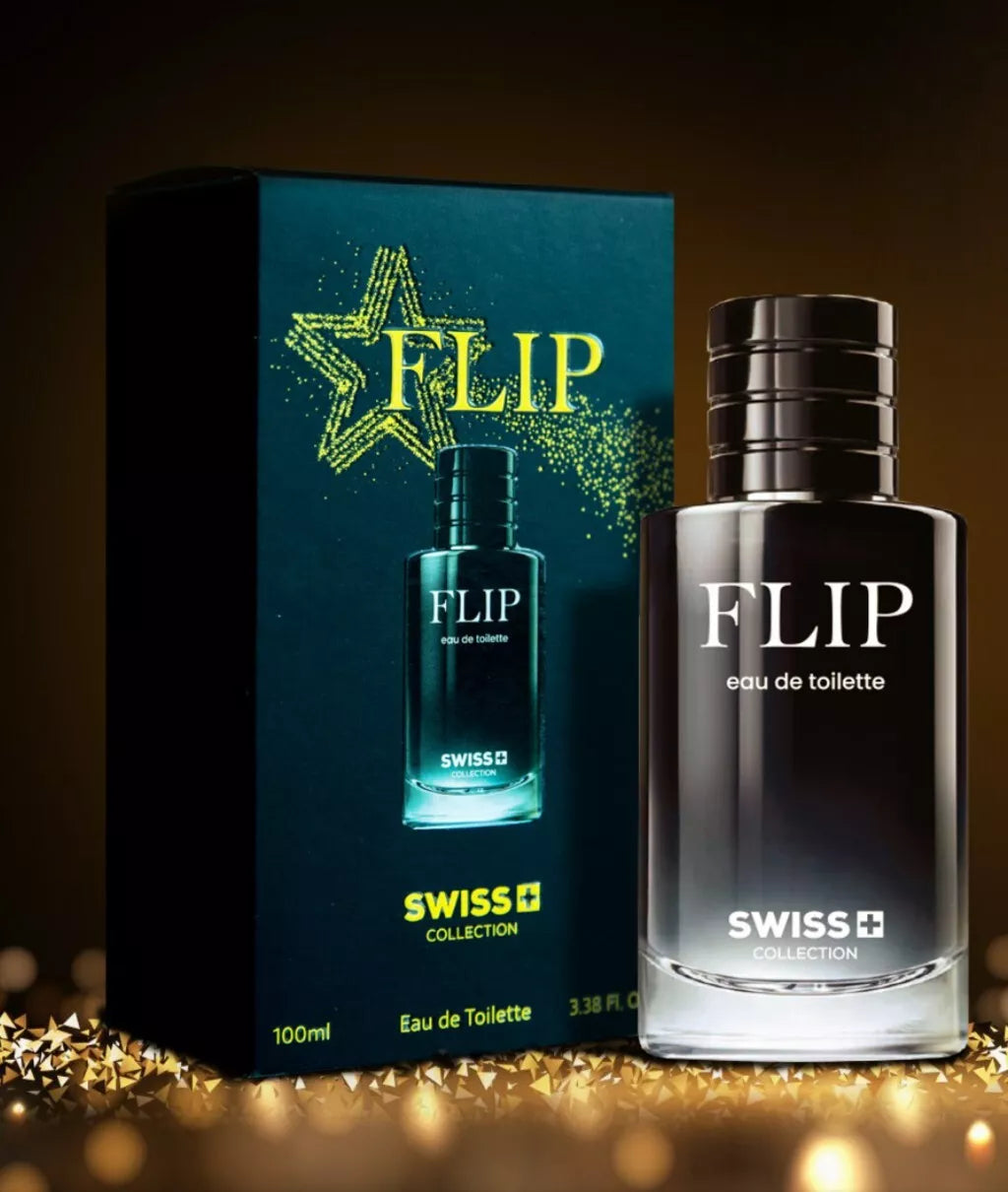 FLIP By Swiss Collection Eau De Toilette For Men 100ml / 3.38oz Made in Dubai