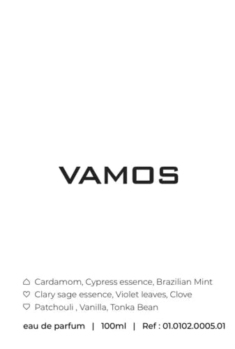 Vamos by Fascino - Eau de Parfum 100ml 3.4oz - Made in Dubai Authentic