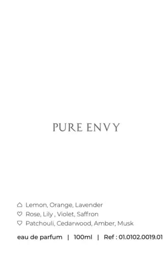 Pure Envy by Fascino - Eau de Parfum 100ml 3.4oz - Made in Dubai Authentic