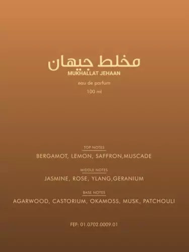 Mukhallat Jehaan by Rayef - Eau de Parfum 100ml 3.4oz - Made in Dubai Authentic